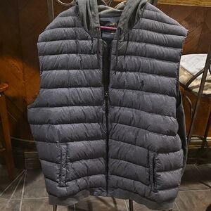 Polo by Ralph Lauren Charcoal Puffer Vest for Men